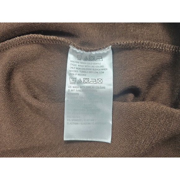 NWOT D&CO brown open front tunic cardigan sweater size S - Picture 5 of 7